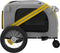 vidaXL - Hondenfietstrailer - oxford - stof - en - ijzer - geel - en - zwart