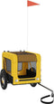 vidaXL - Hondenfietstrailer - oxford - stof - en - ijzer - geel - en - zwart