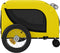 vidaXL - Hondenfietstrailer - oxford - stof - en - ijzer - geel - en - zwart