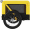 vidaXL - Hondenfietstrailer - oxford - stof - en - ijzer - geel - en - zwart