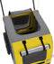 vidaXL - Hondenfietstrailer - oxford - stof - en - ijzer - geel - en - grijs