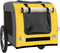 vidaXL - Hondenfietstrailer - oxford - stof - en - ijzer - geel - en - grijs