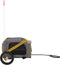 vidaXL - Hondenfietstrailer - oxford - stof - en - ijzer - geel - en - grijs