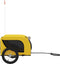 vidaXL - Hondenfietstrailer - oxford - stof - en - ijzer - geel - en - zwart