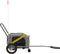 vidaXL - Hondenfietstrailer - oxford - stof - en - ijzer - geel - en - zwart