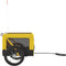 vidaXL - Hondenfietstrailer - oxford - stof - en - ijzer - geel - en - zwart