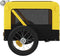 vidaXL - Hondenfietstrailer - oxford - stof - en - ijzer - geel - en - zwart