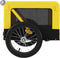 vidaXL - Hondenfietstrailer - oxford - stof - en - ijzer - geel - en - zwart