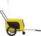 vidaXL - Hondenfietstrailer - oxford - stof - en - ijzer - geel - en - zwart
