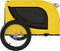 vidaXL - Hondenfietstrailer - oxford - stof - en - ijzer - geel - en - zwart
