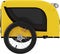 vidaXL - Hondenfietstrailer - oxford - stof - en - ijzer - geel - en - zwart