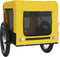 vidaXL - Hondenfietstrailer - oxford - stof - en - ijzer - geel - en - zwart