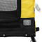 vidaXL - Hondenfietstrailer - oxford - stof - en - ijzer - geel - en - zwart