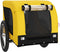 vidaXL - Hondenfietstrailer - oxford - stof - en - ijzer - geel - en - zwart