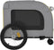 vidaXL - Hondenfietstrailer - oxford - stof - en - ijzer - geel - en - grijs