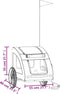 vidaXL - Hondenfietstrailer - oxford - stof - en - ijzer - geel