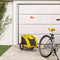 vidaXL - Hondenfietstrailer - oxford - stof - en - ijzer - geel