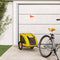 vidaXL - Hondenfietstrailer - oxford - stof - en - ijzer - geel