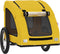 vidaXL - Hondenfietstrailer - oxford - stof - en - ijzer - geel