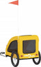 vidaXL - Hondenfietstrailer - oxford - stof - en - ijzer - geel