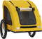 vidaXL - Hondenfietstrailer - oxford - stof - en - ijzer - geel