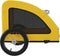 vidaXL - Hondenfietstrailer - oxford - stof - en - ijzer - geel