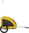 vidaXL - Hondenfietstrailer - oxford - stof - en - ijzer - geel