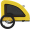 vidaXL - Hondenfietstrailer - oxford - stof - en - ijzer - geel