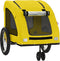vidaXL - Hondenfietstrailer - oxford - stof - en - ijzer - geel