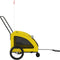 vidaXL - Hondenfietstrailer - oxford - stof - en - ijzer - geel