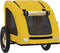 vidaXL - Hondenfietstrailer - oxford - stof - en - ijzer - geel