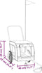 vidaXL - Hondenfietstrailer - oxford - stof - en - ijzer - grijs - en - zwart