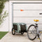 vidaXL - Hondenfietstrailer - oxford - stof - en - ijzer - grijs - en - zwart