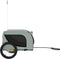 vidaXL - Hondenfietstrailer - oxford - stof - en - ijzer - grijs - en - zwart