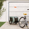 vidaXL - Hondenfietstrailer - oxford - stof - en - ijzer - grijs - en - zwart