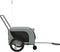 vidaXL - Hondenfietstrailer - oxford - stof - en - ijzer - grijs - en - zwart