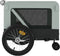vidaXL - Hondenfietstrailer - oxford - stof - en - ijzer - grijs - en - zwart