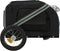 vidaXL - Hondenfietstrailer - oxford - stof - en - ijzer - grijs - en - zwart