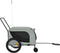 vidaXL - Hondenfietstrailer - oxford - stof - en - ijzer - grijs - en - zwart