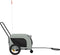 vidaXL - Hondenfietstrailer - oxford - stof - en - ijzer - grijs - en - zwart