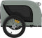 vidaXL - Hondenfietstrailer - oxford - stof - en - ijzer - grijs - en - zwart