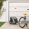 vidaXL - Hondenfietstrailer - oxford - stof - en - ijzer - grijs