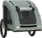vidaXL - Hondenfietstrailer - oxford - stof - en - ijzer - grijs