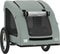 vidaXL - Hondenfietstrailer - oxford - stof - en - ijzer - grijs