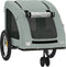 vidaXL - Hondenfietstrailer - oxford - stof - en - ijzer - grijs