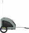 vidaXL - Hondenfietstrailer - oxford - stof - en - ijzer - grijs