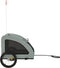vidaXL - Hondenfietstrailer - oxford - stof - en - ijzer - grijs