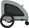 vidaXL - Hondenfietstrailer - oxford - stof - en - ijzer - grijs