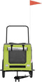 vidaXL - Hondenfietstrailer - oxford - stof - en - ijzer - groen - en - grijs