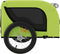 vidaXL - Hondenfietstrailer - oxford - stof - en - ijzer - groen - en - zwart